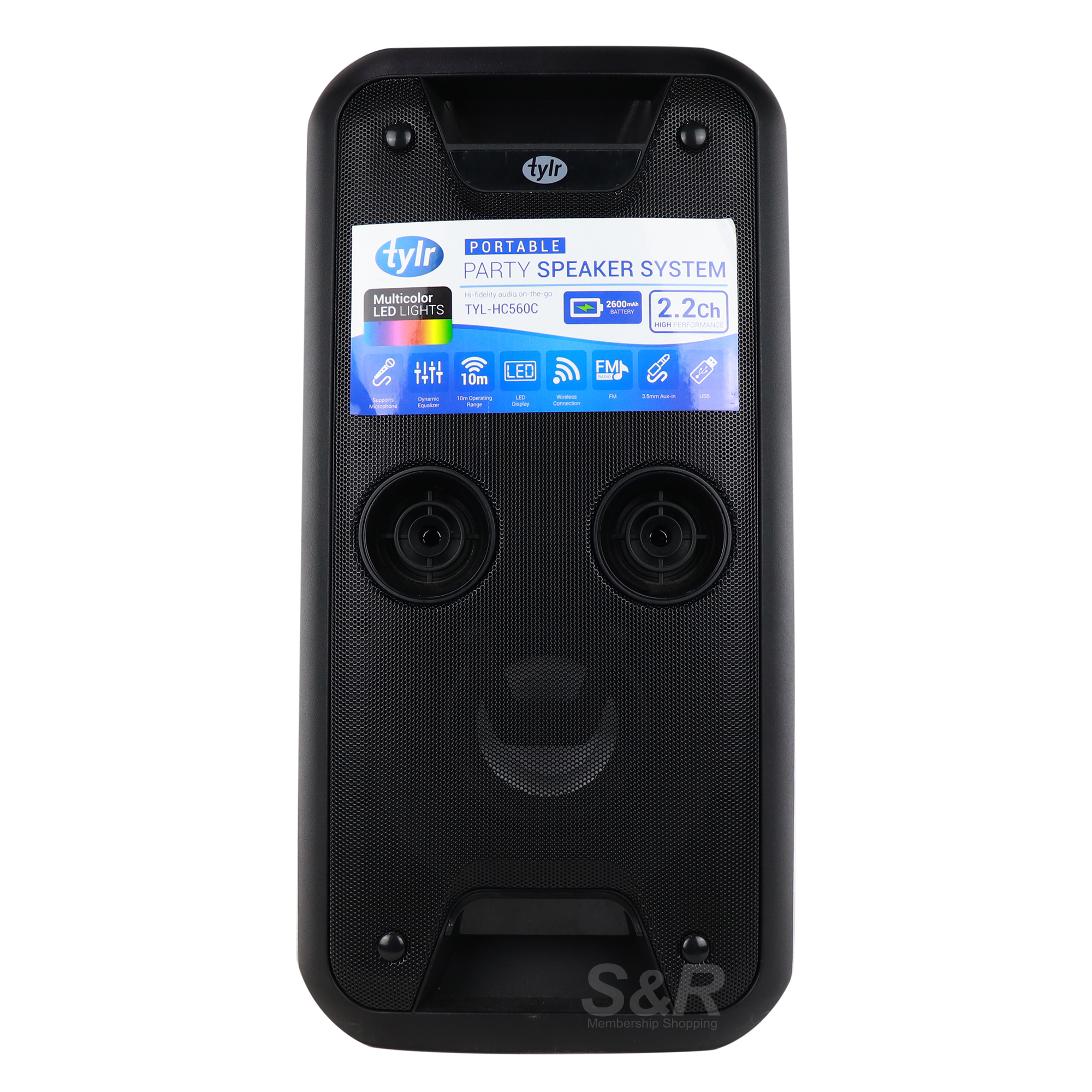 Tylr Portable Party Speaker System TYL-HC560C Tylr Portable Party Speaker System TYL-HC560C